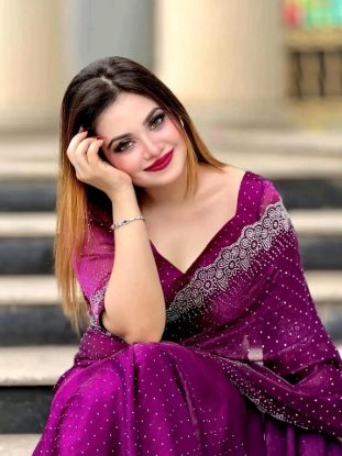 পিওর জর্জেট শাড়ি এর ছবি